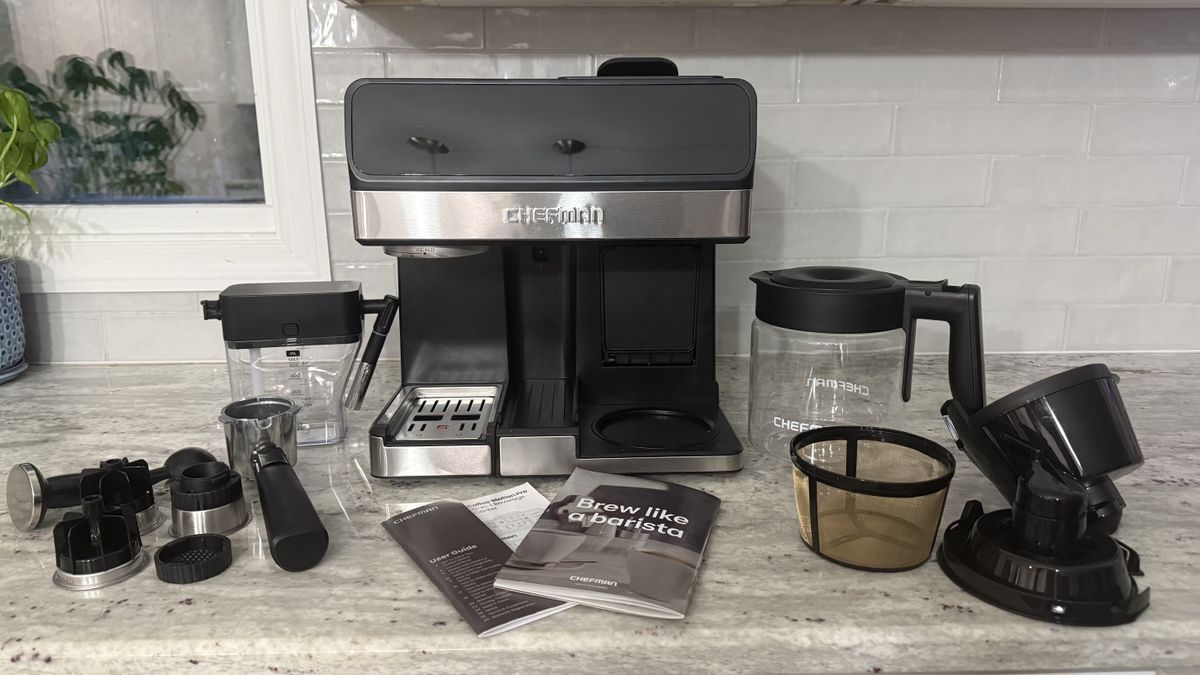 Chefman Coffee Station with all parts laid out