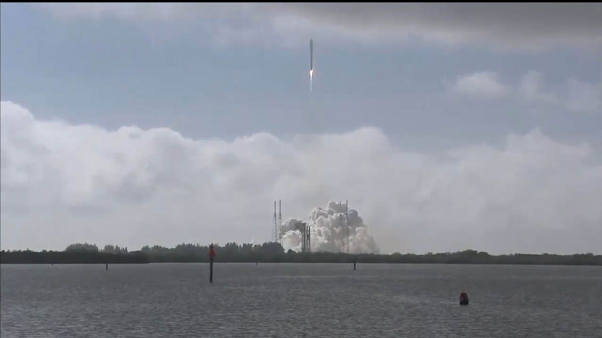 A United Launch Alliance Atlas V rocket launches an X-37B space plane on a classified mission for the U.S. Space Force from Space Launch Complex 41 at Cape Canaveral Air Force Station in Florida on May 17, 2020.