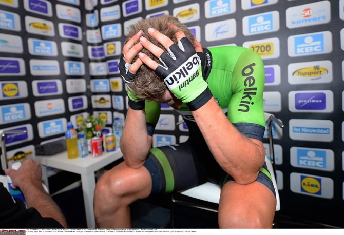 Sep Vanmarcke lets the disappointment show after Tour of Flanders