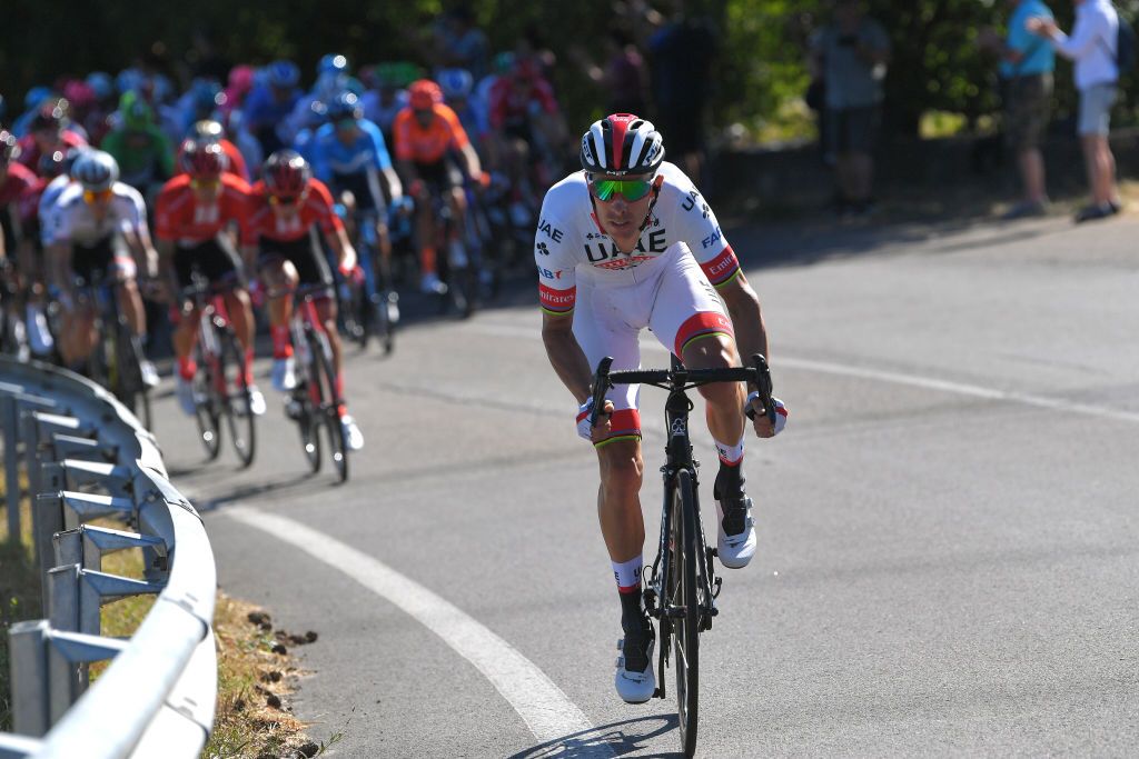 Rui Costa (UAE Team Emirates) attacks