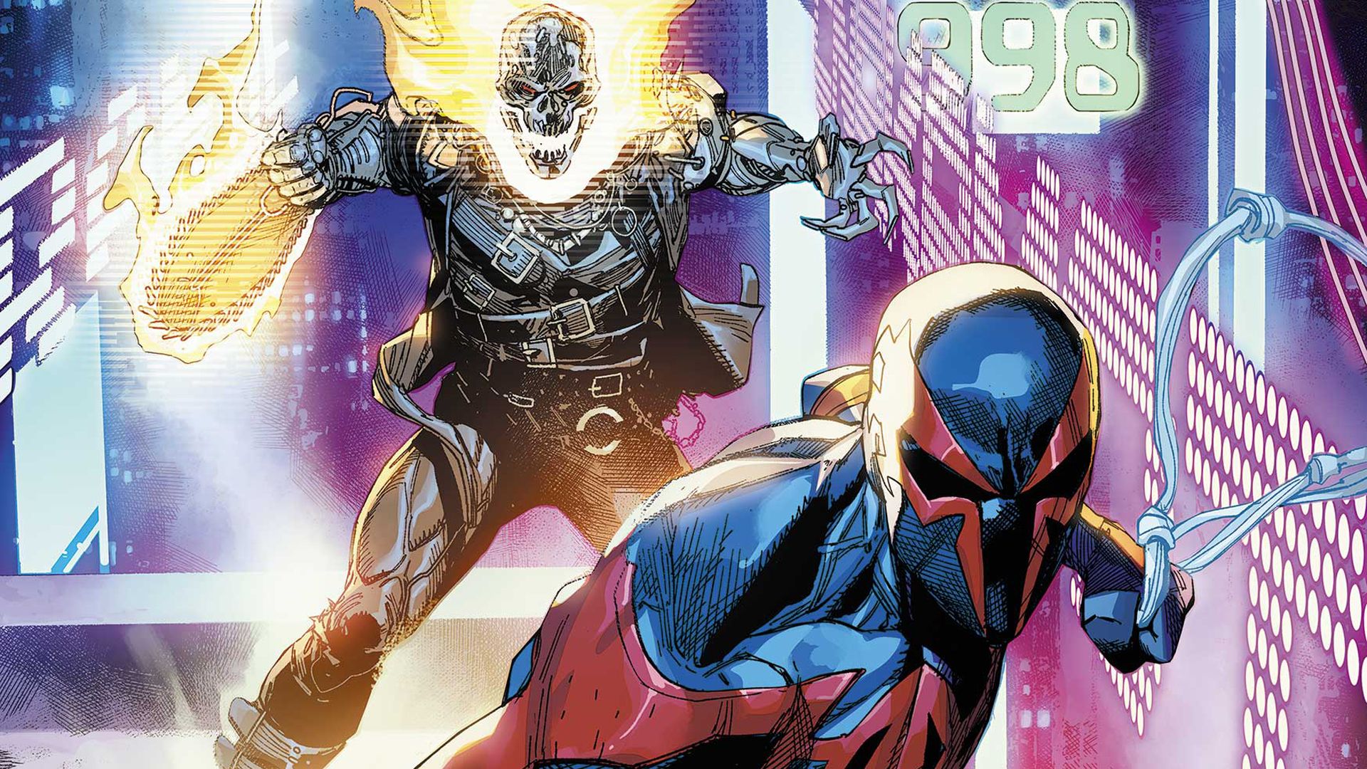 Marvel 2099. Электро 2099 Марвел. Человек - песок 2099 Марвел. Spider-man led Zeppelin.