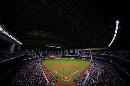 Marlins Park is about an hour and a half drive south of the so-called "Winter White House," Mar-a-Lago.