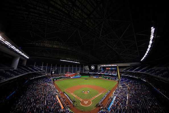 Marlins Park is about an hour and a half drive south of the so-called &amp;quot;Winter White House,&amp;quot; Mar-a-Lago.