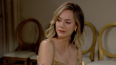 Hope (Annika Noelle) thinks about Thomas in The Bold and the Beautiful