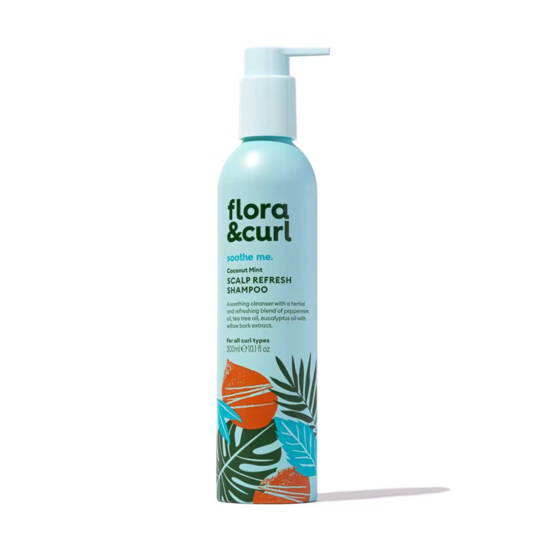 Flora and Curl Coconut Mint Refresh Shampoo