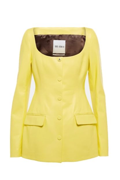 The Attico Marie leather blazer