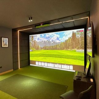 golf simulator room