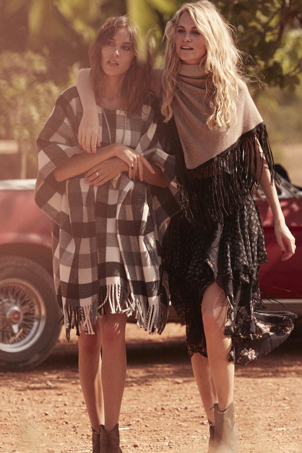 Poppy Delevingne and Alexa Chung