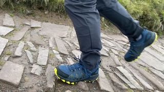 Person walking wearing Columbia Peakfreak II Outdry Waterproof hiking shoe