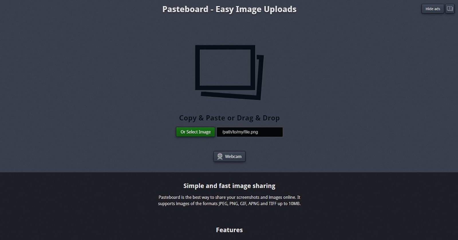 Pasteboard's user interface