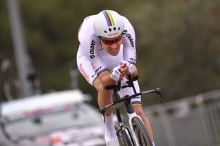 Tom Dumoulin (Sunweb) wins the opening time trial at the Giro d'Italia