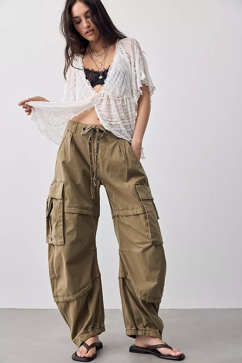 Free People, We the Free Reef Curved Twill Cargo Pants