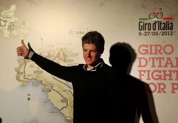 Jakob Fuglsang at the 2012 Giro d'Italia presentation
