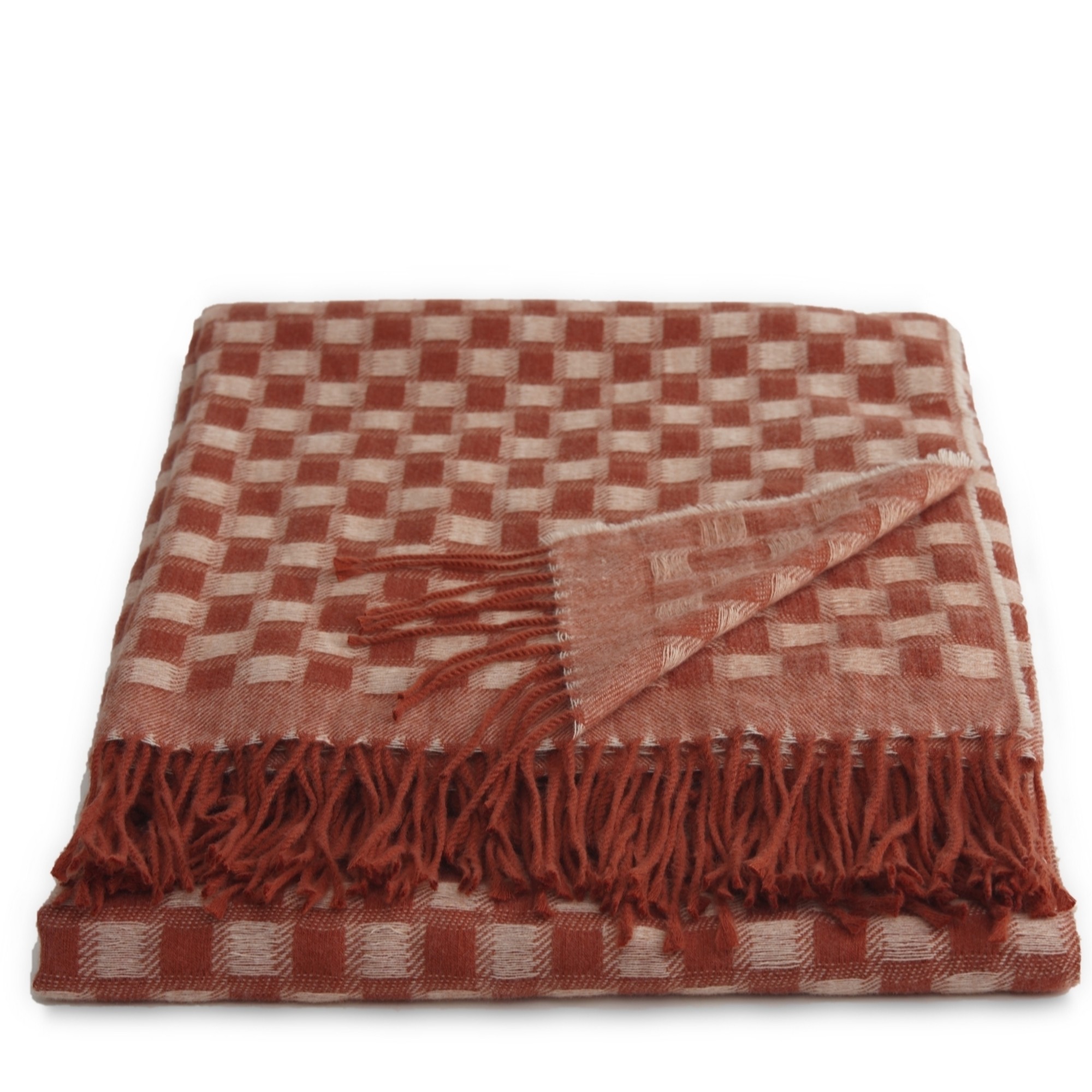 Bundleberry by Amanda Holden for QVC Pink Checkered Throw
