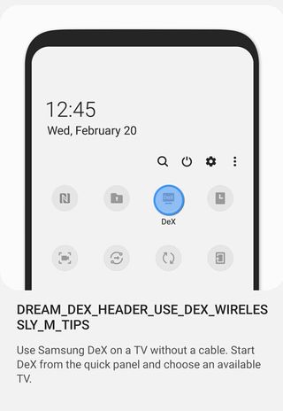 Samsung DeX wireless mode