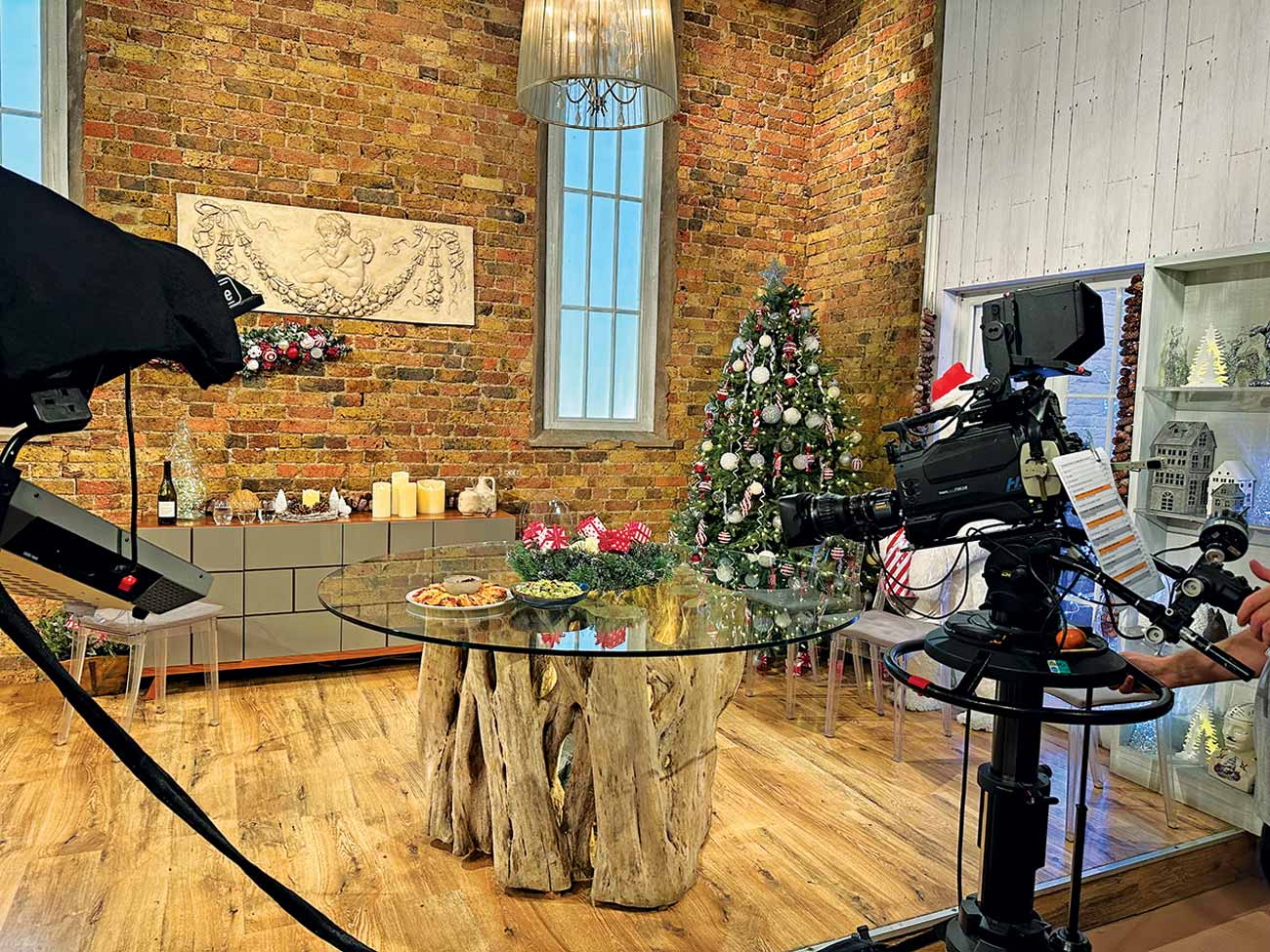 Saturday Kitchen: cameras in place on set prior to broadcast