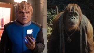 Peter Macon in The Orville and Raka in Kingdom of the Planet of the Apes