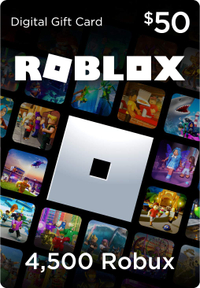 Roblox gift card (4,500 Robux) | $50