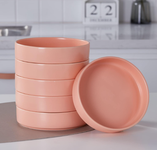 Peach fuzz colored bowl set.