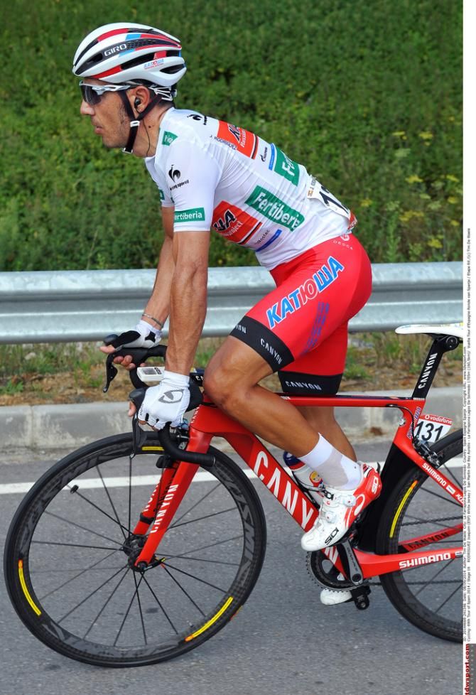 Joaquim Rodr&iacute;guez (Katusha) in the most combative jersey