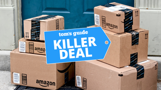 Amazon boxes with Tom's Guide deal badge