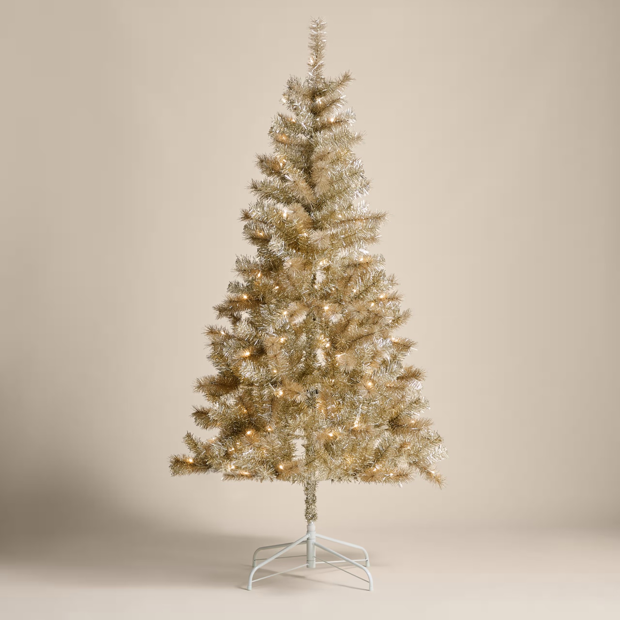 M&amp;amp;S 6ft Pre-Lit Champagne Christmas Tree