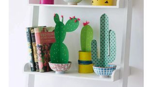 Easy paper craft illustrated by brght coloured paper craft