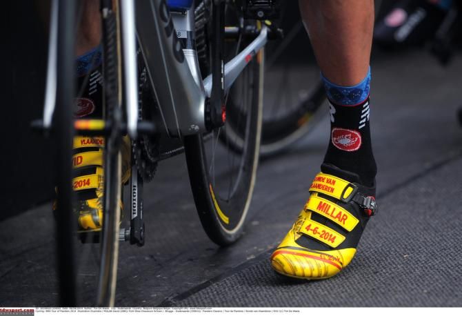 David Millar has a new pair of shoes for every race this year in his final season