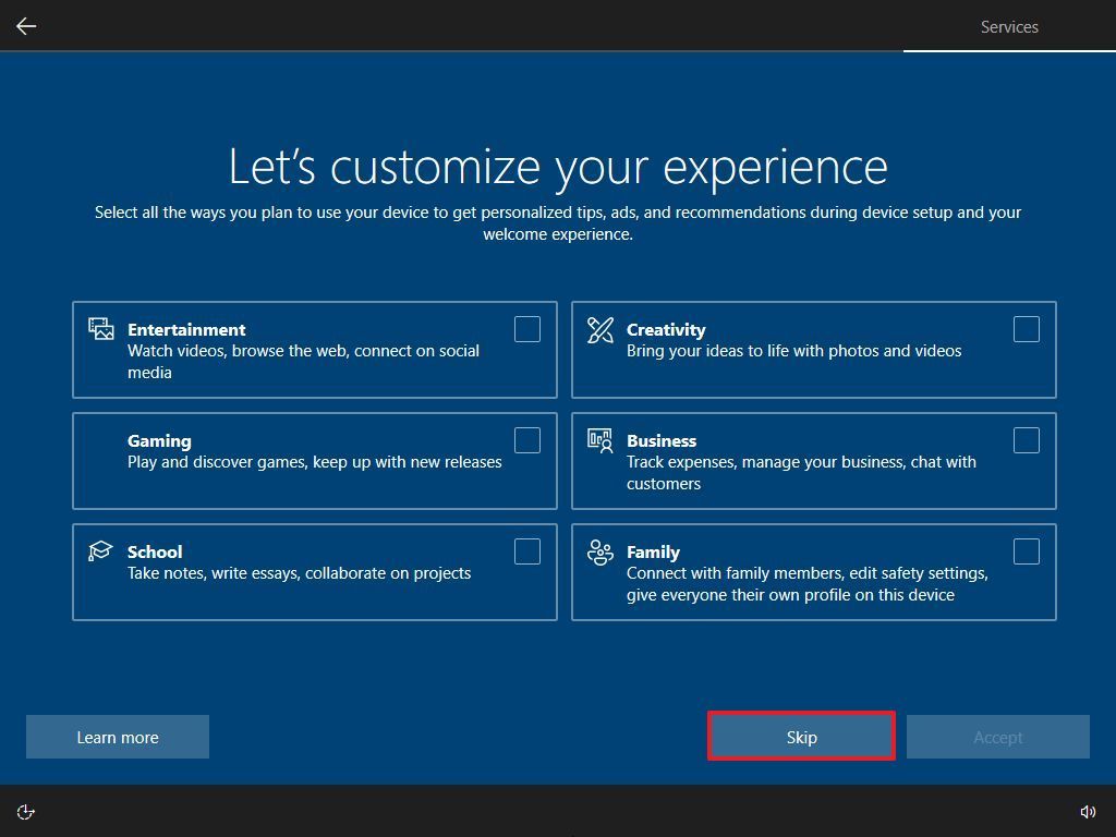 Set up Windows 10 with local account instead of Microsoft account ...
