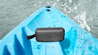 The Soundcore Motion 100 or 300 on a kayak 