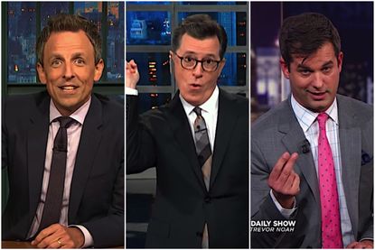 Late night comedians on Trump and Omarosa and grift