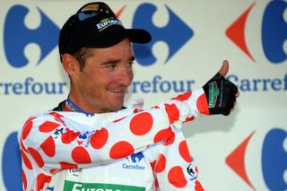 Thomas Voeckler (Europcar) got the polka dot jersey for his efforts