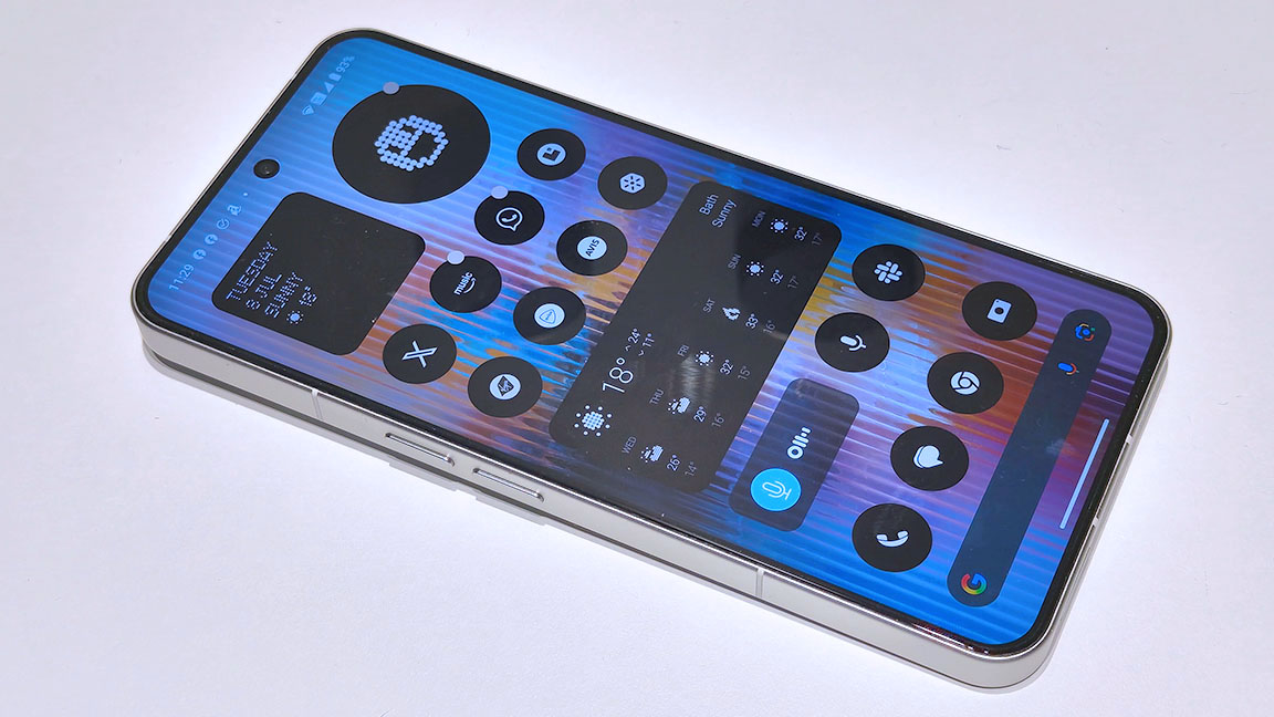 Nothing Phone 3 review; a silver-white smartphone