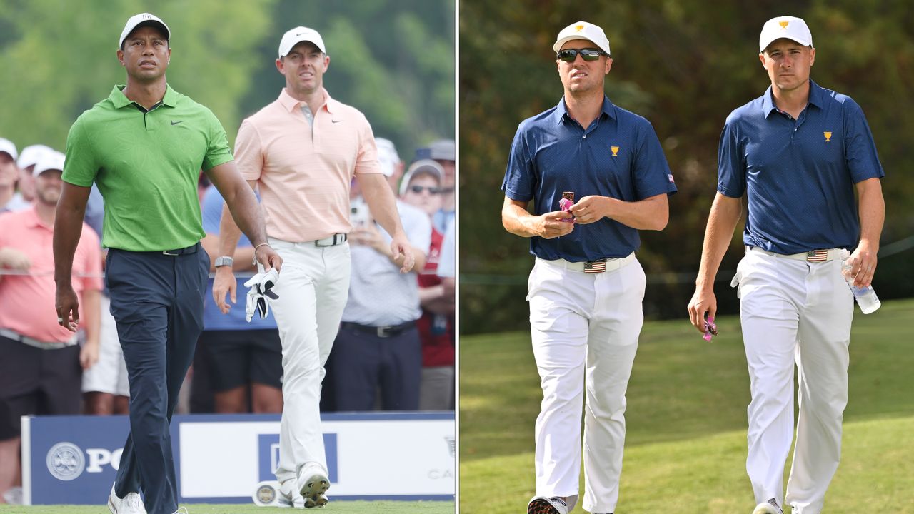 Tiger Woods, Rory McIlroy, Justin Thomas and Jordan Spieth