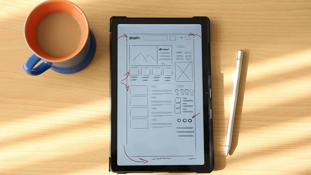 Wireframes on tablets, one of the best UX resources