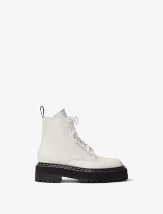 Proenza Schouler Lug Sole Platform Combat Boots - Natural | Proenza Schouler Official Site