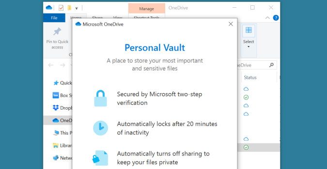 How to securely store files in OneDrive’s “Personal Vault”