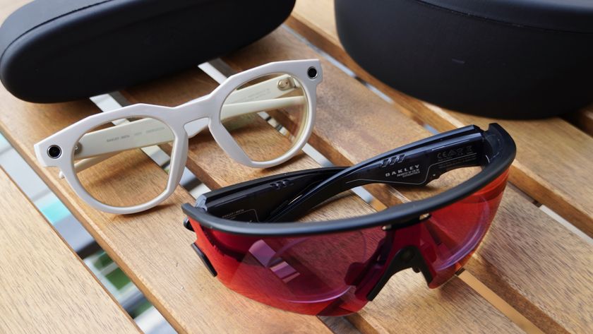 Oakley Meta Vanguard smart glasses with prescription inserts. 