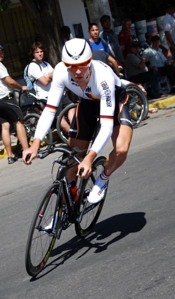 Robert Bengsch (Germany) was only four seconds slower than Nibali