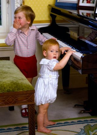 Prince William and Prince Harry at Kensington Palace