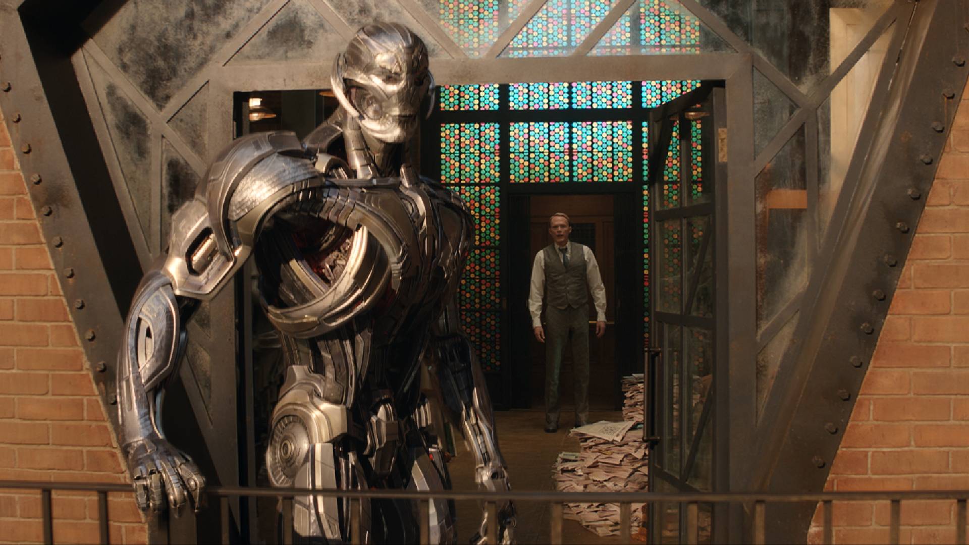Paul Bettany as Vision and Ultron in VisionQuest