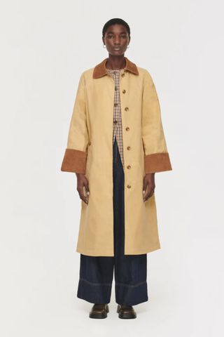 Aligne Barnaby Reversible Wax Trench Coat