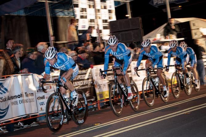 A show of strength from UnitedHealthcare Pro Cycling as the team organises the chase of the three-man break in the race finale.