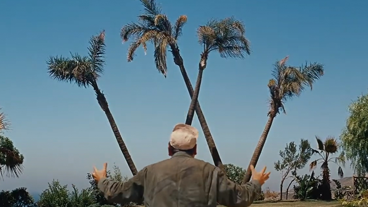 Four palms trees that form the shape of a W in It's A Mad, Mad, Mad, Mad, World