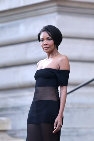 Gabrielle Union attends the Schiaparelli Haute Couture Spring-Summer 2025 show as part of Paris Fashion Week on January 27, 2025 in Paris, France.