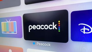 The Peacock app on Apple TV