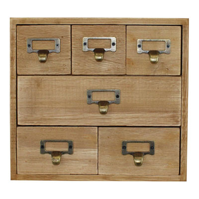 wooden desk organiser