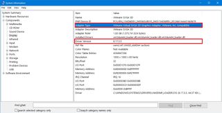 System Information graphics information