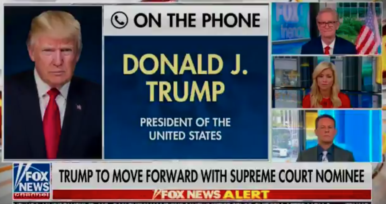 President Trump on Fox &amp;amp; Friends.