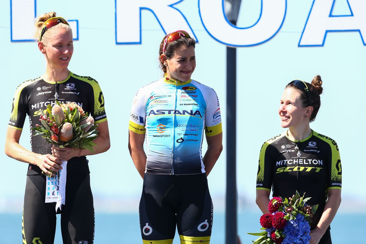 Arlenis Sierra beat Lucy Kennedy and Amanda Spratt to win the race